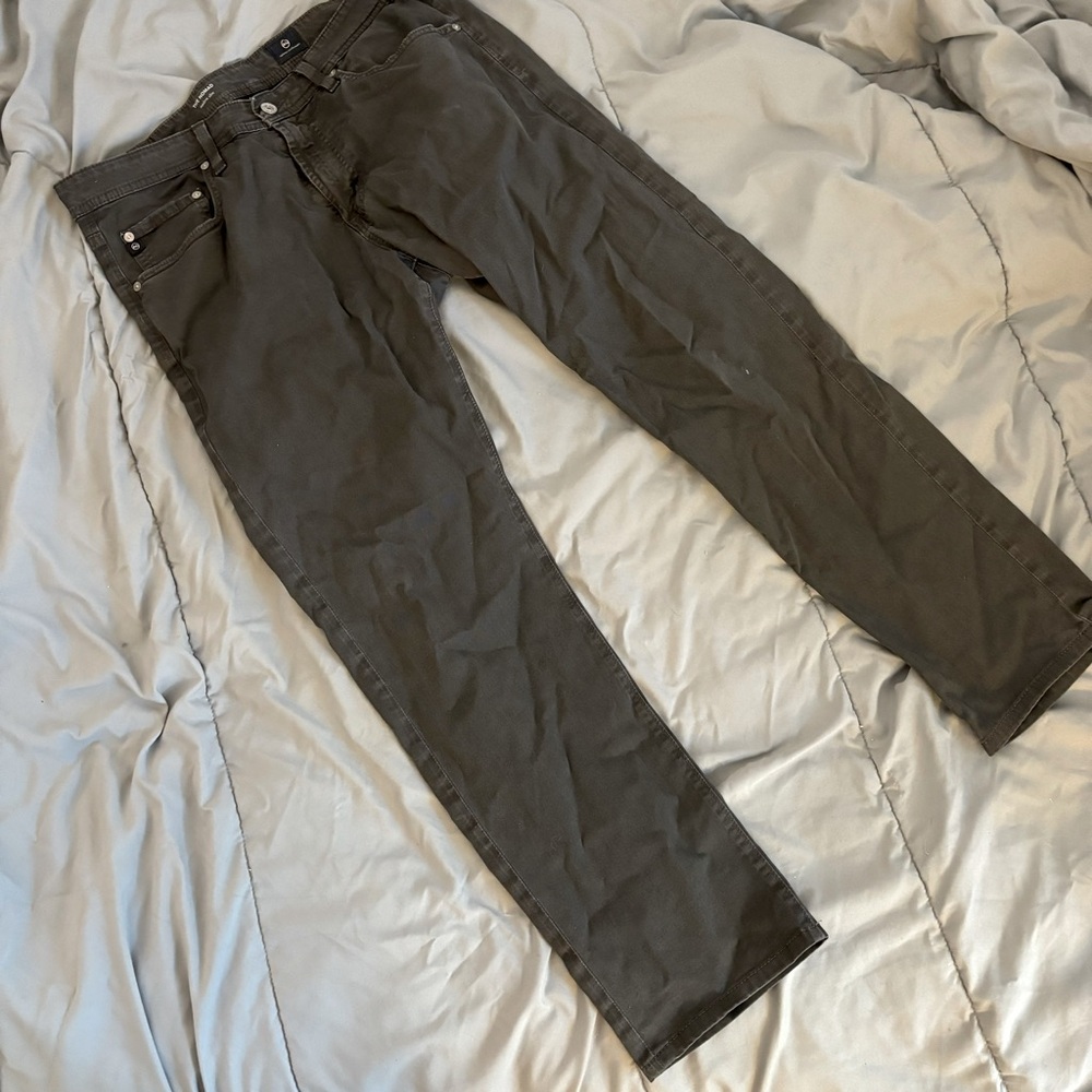 Like-new Men’s AG gray jeans - 34” waist, slim fit, never worn